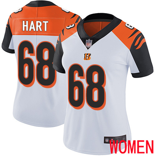 Cincinnati Bengals Limited White Women Bobby Hart Road Jersey NFL Footballl #68 Vapor Untouchable->youth nfl jersey->Youth Jersey